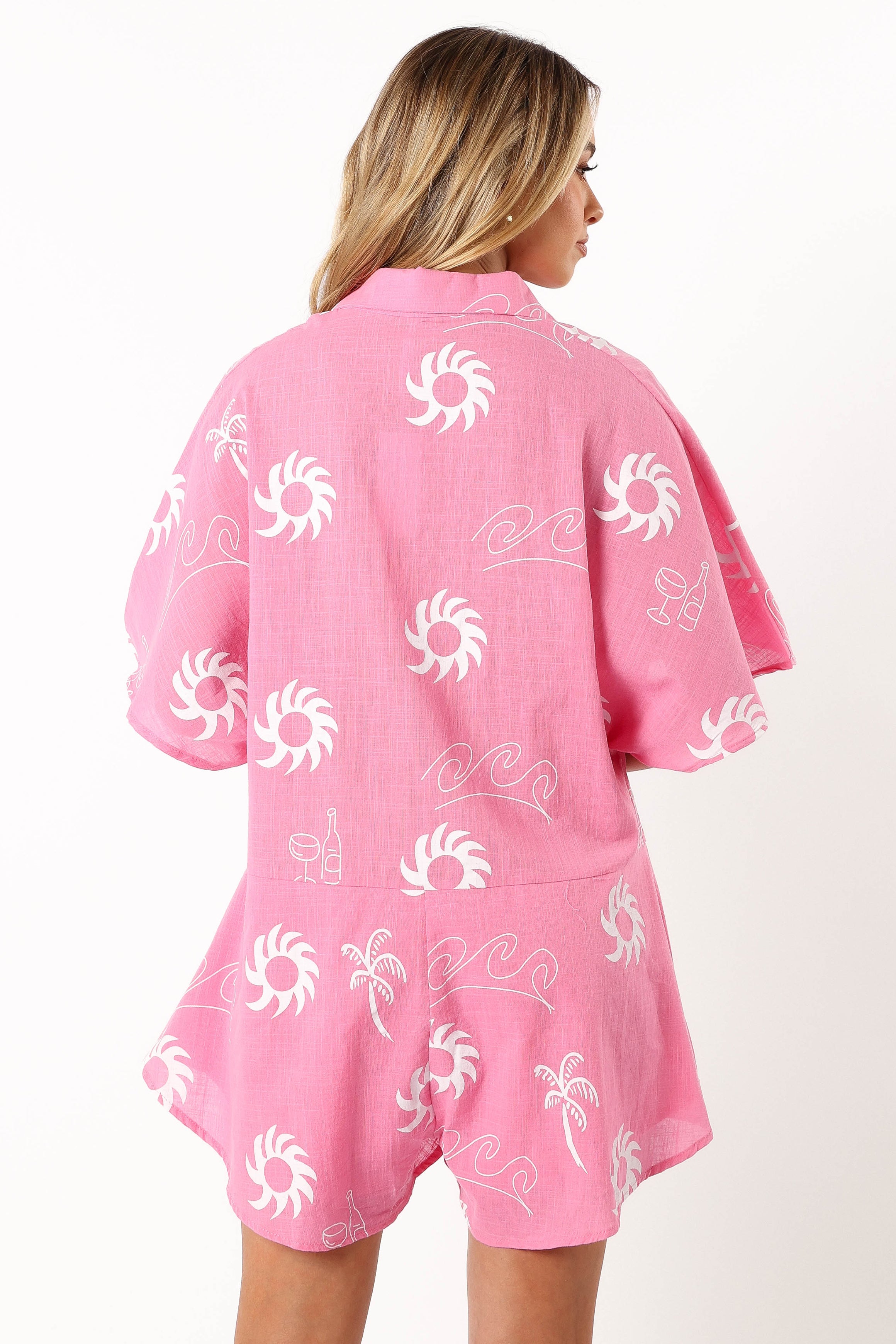 Sebastian Romper - Pink White