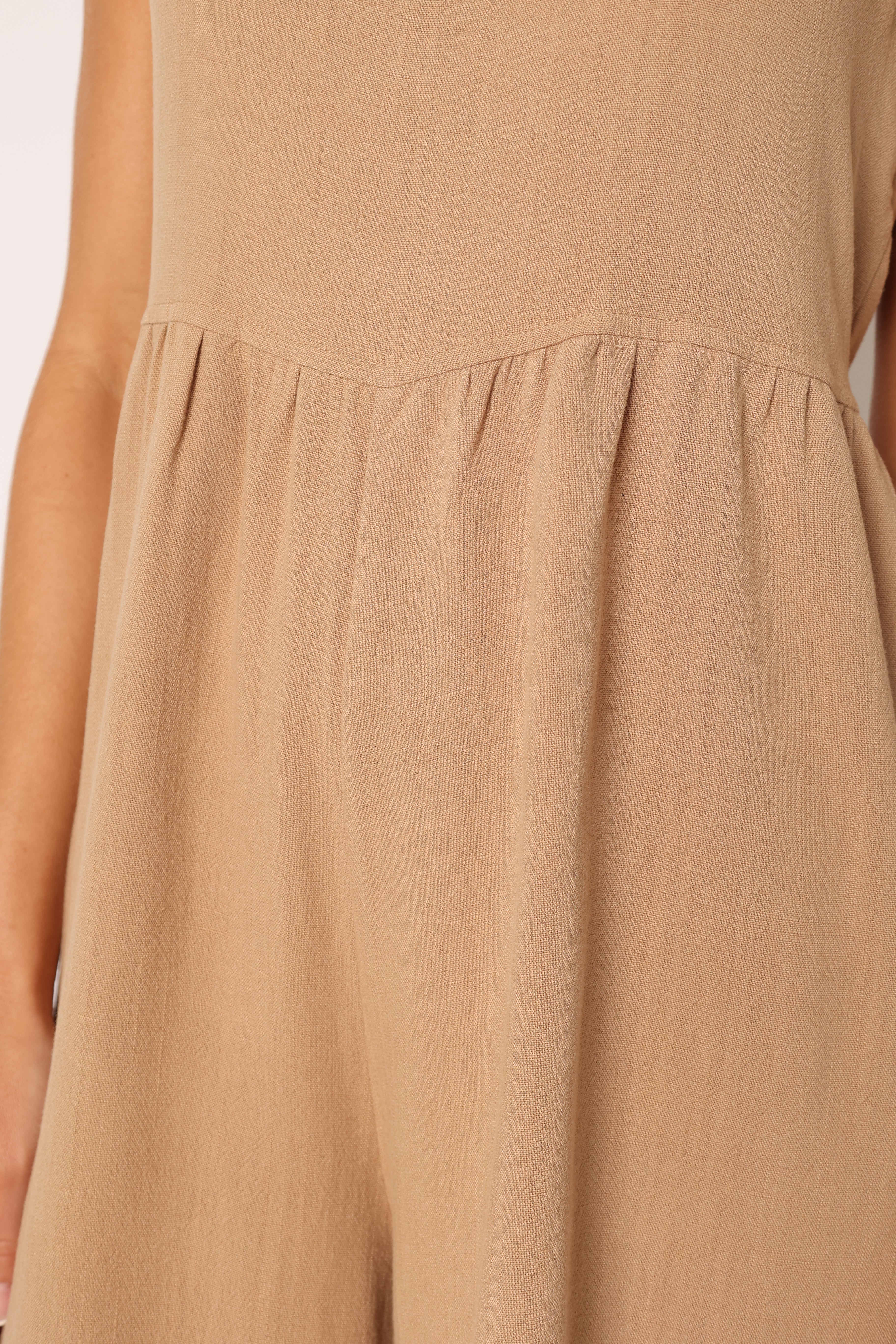 Ayla Linen Jumpsuit - Mocha