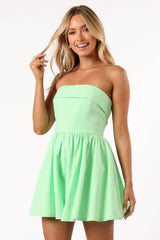 Beatrice Romper - Apple Green