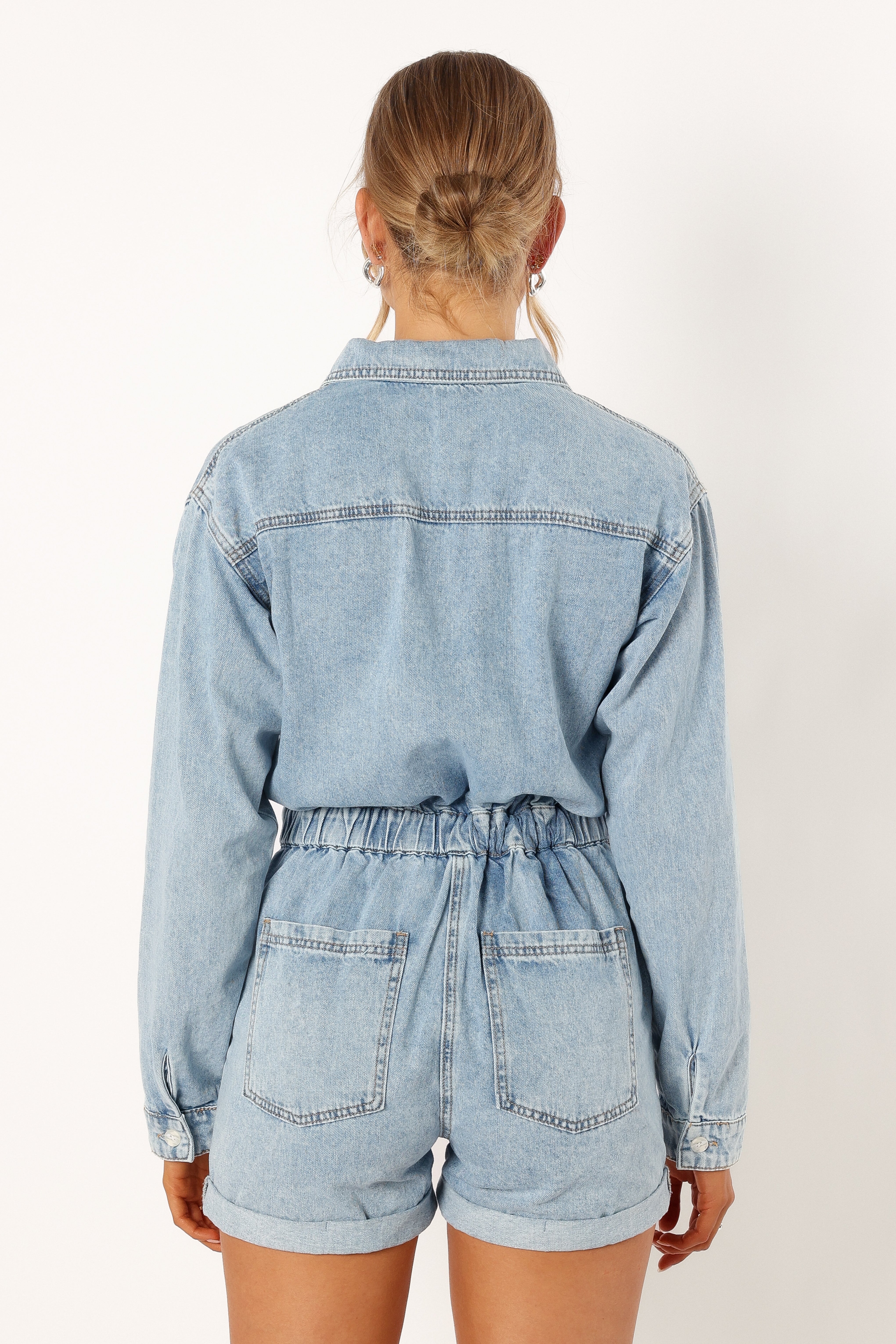 Danielle Romper - Medium Denim