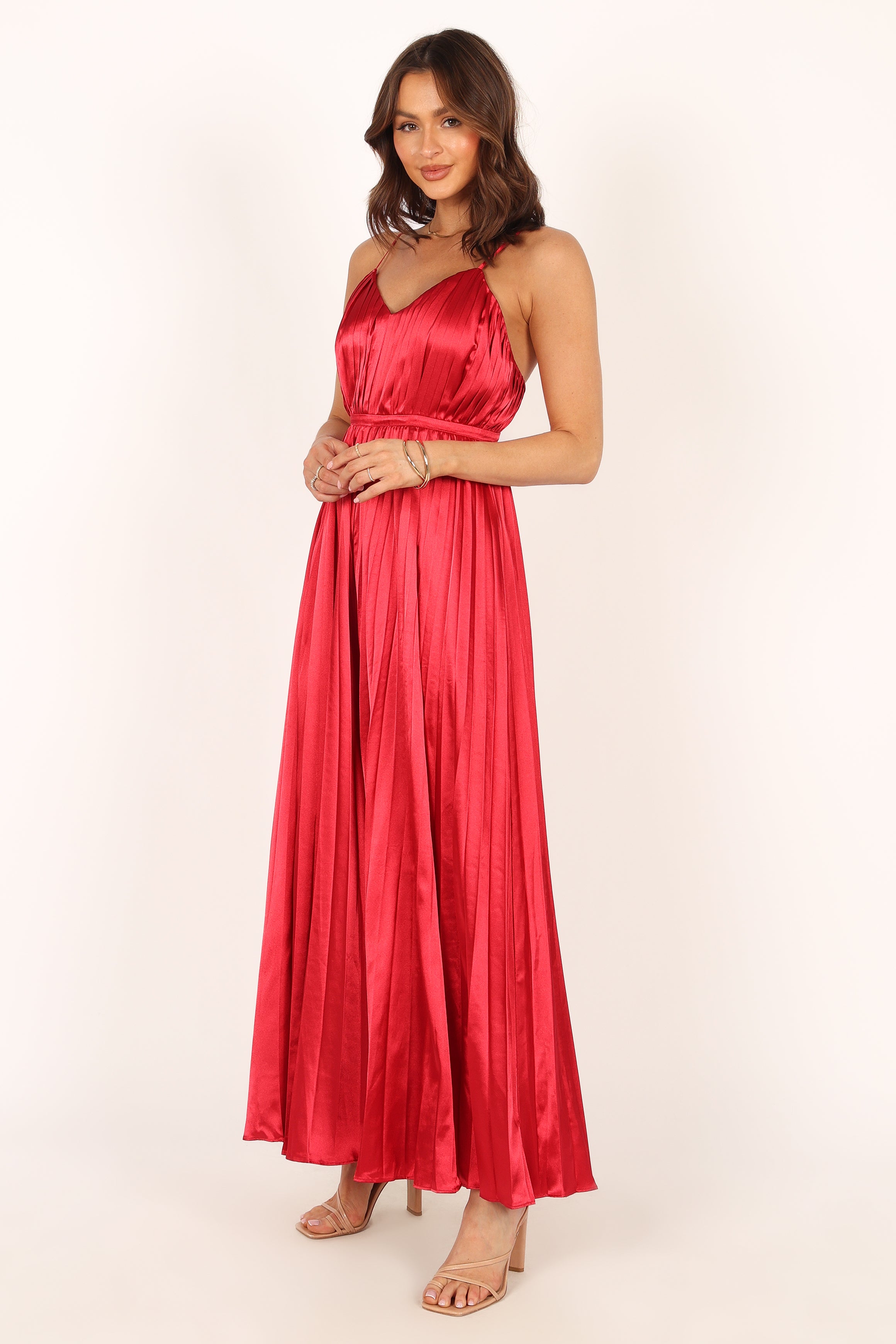 Eden Wide Leg Jumpsuit - Red