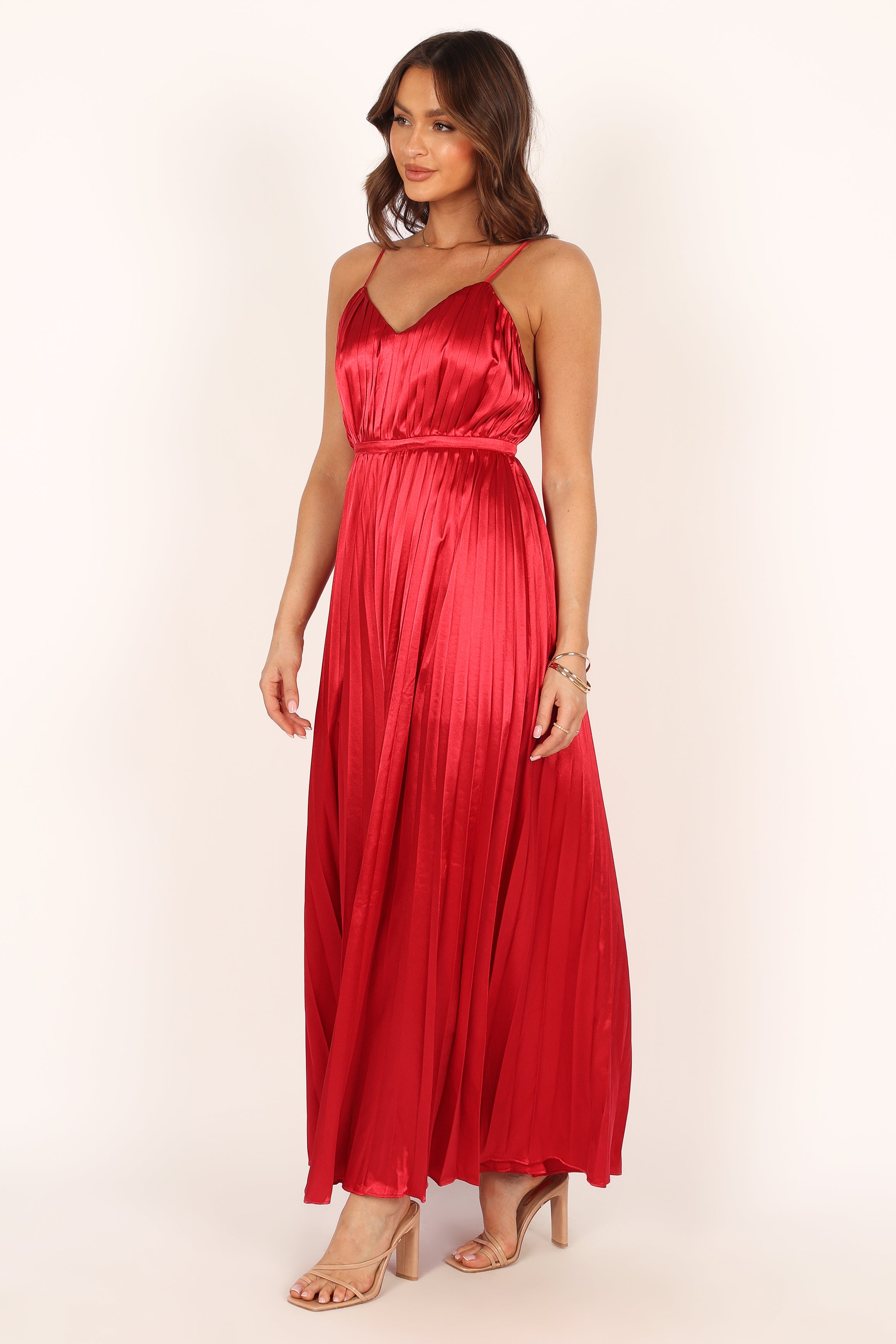 Eden Wide Leg Jumpsuit - Red