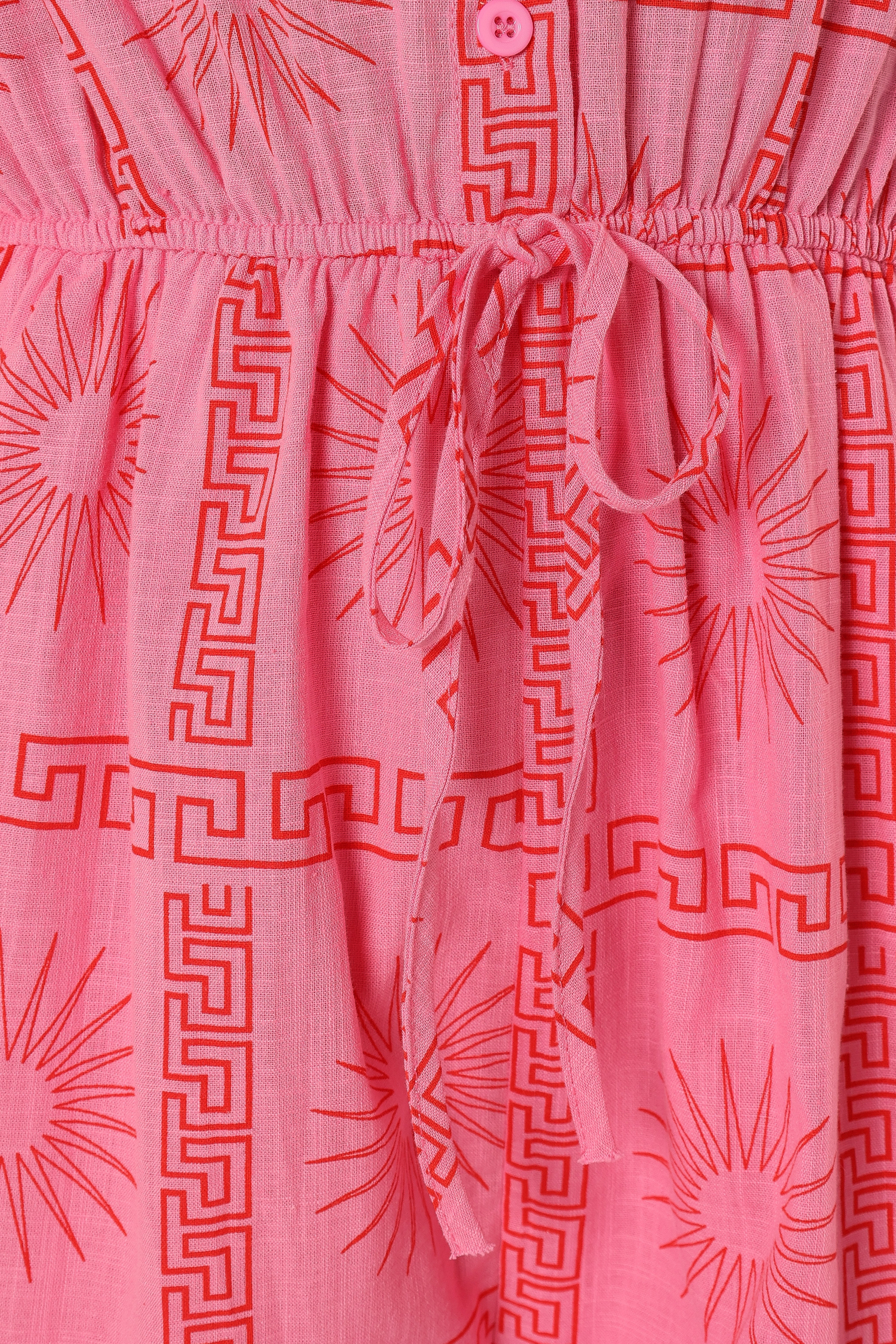 Ilios Romper - Pink Print