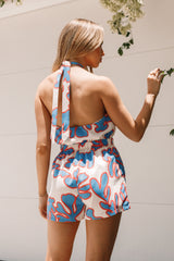Noa Halter Romper - Flori Print