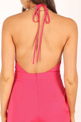 Rumi Wide Leg Jumpsuit - Hot Pink