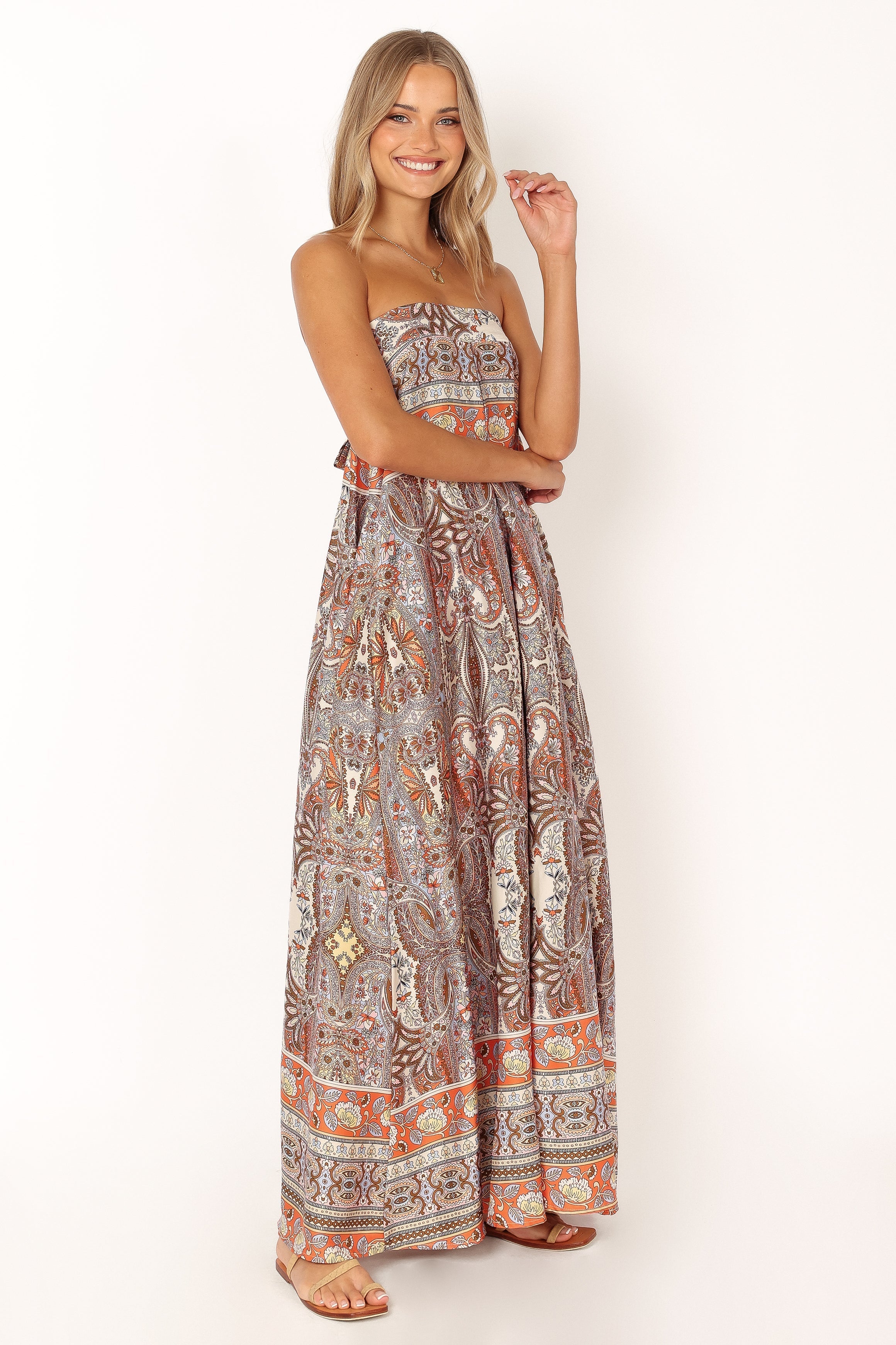 Sarah Strapless Jumpsuit - Multi