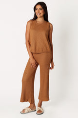 Anna Knitted Set - Brown