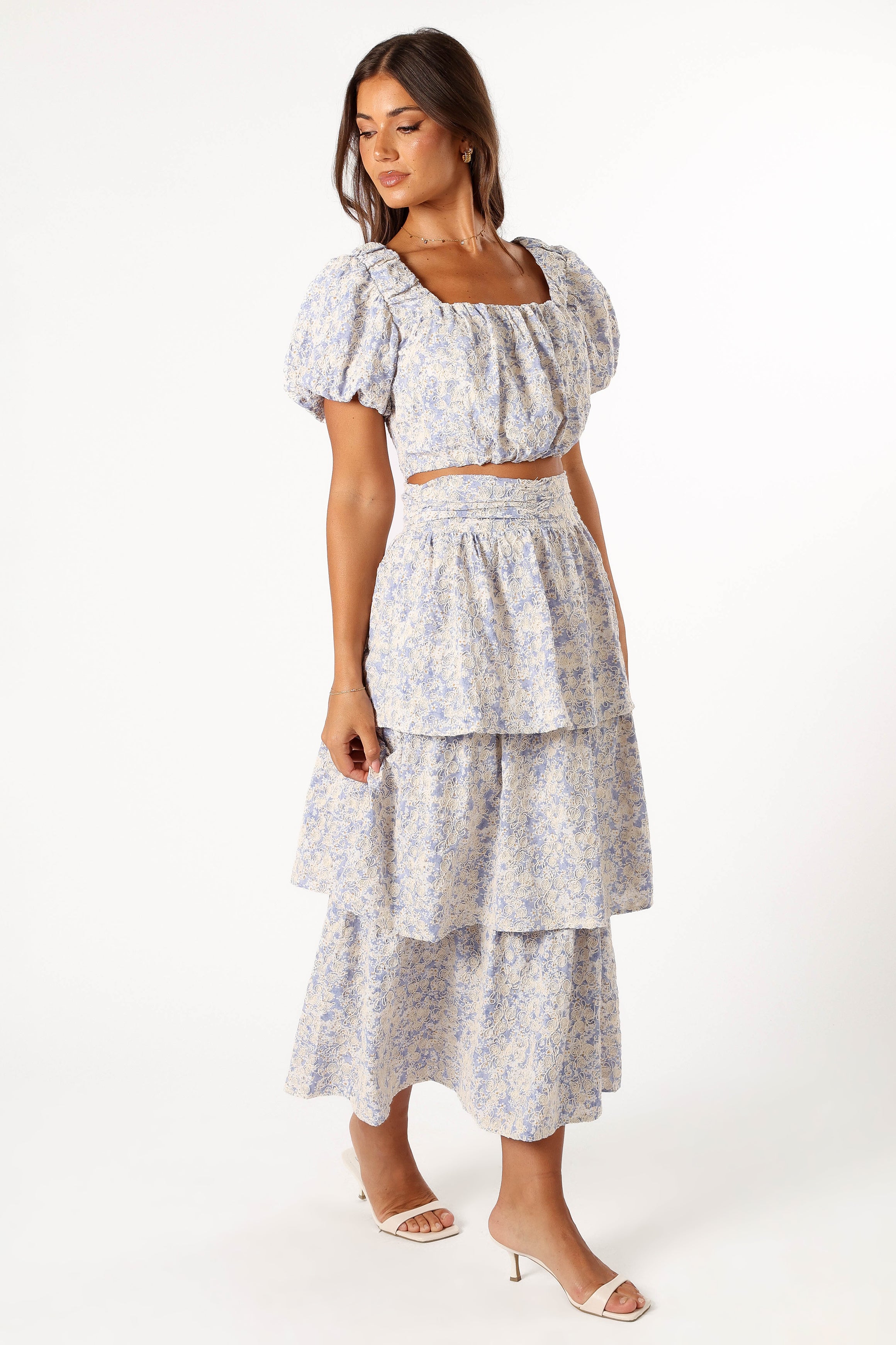 Breanna Two Piece Set - Dusty Blue