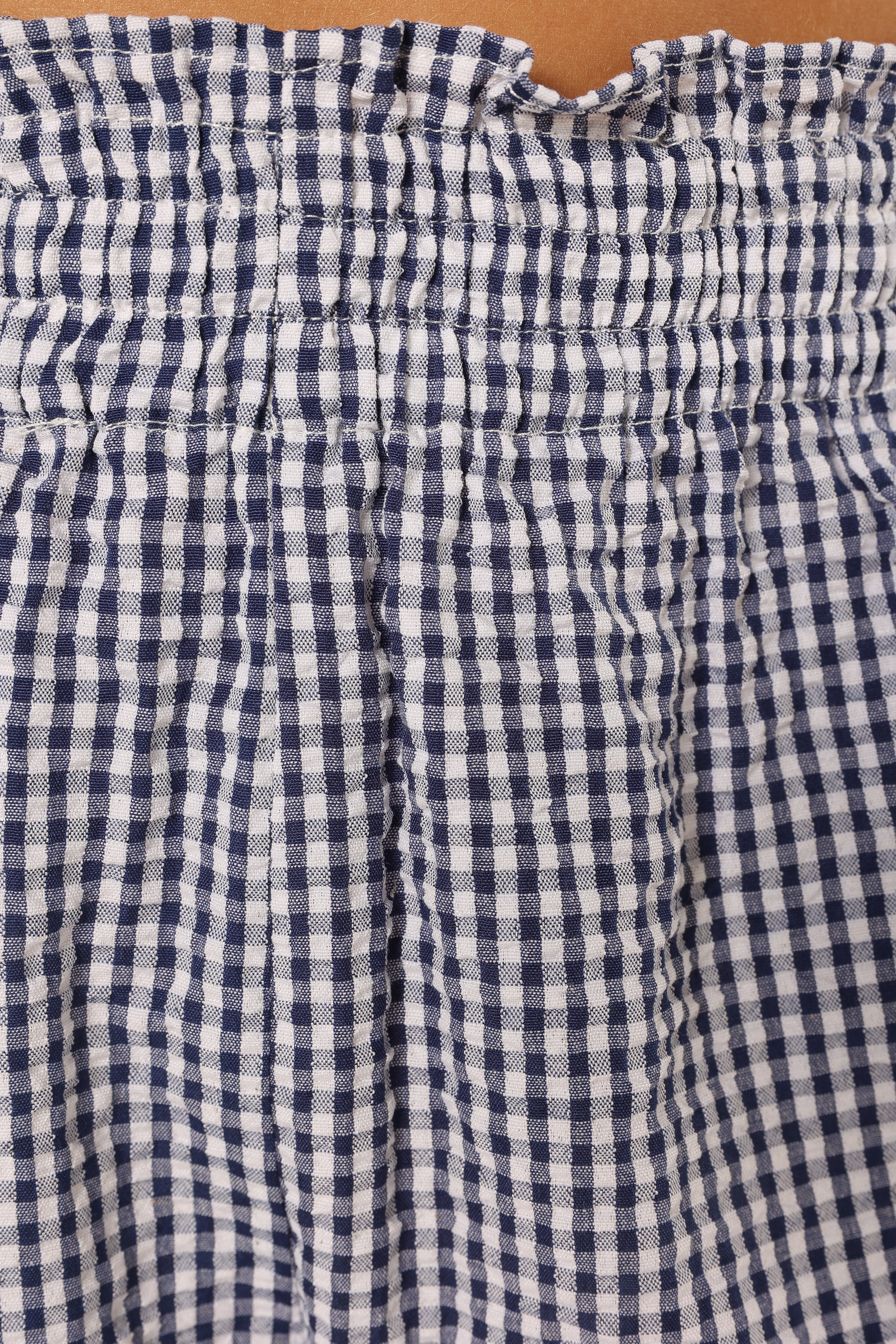 Callum Short Set - Navy Gingham
