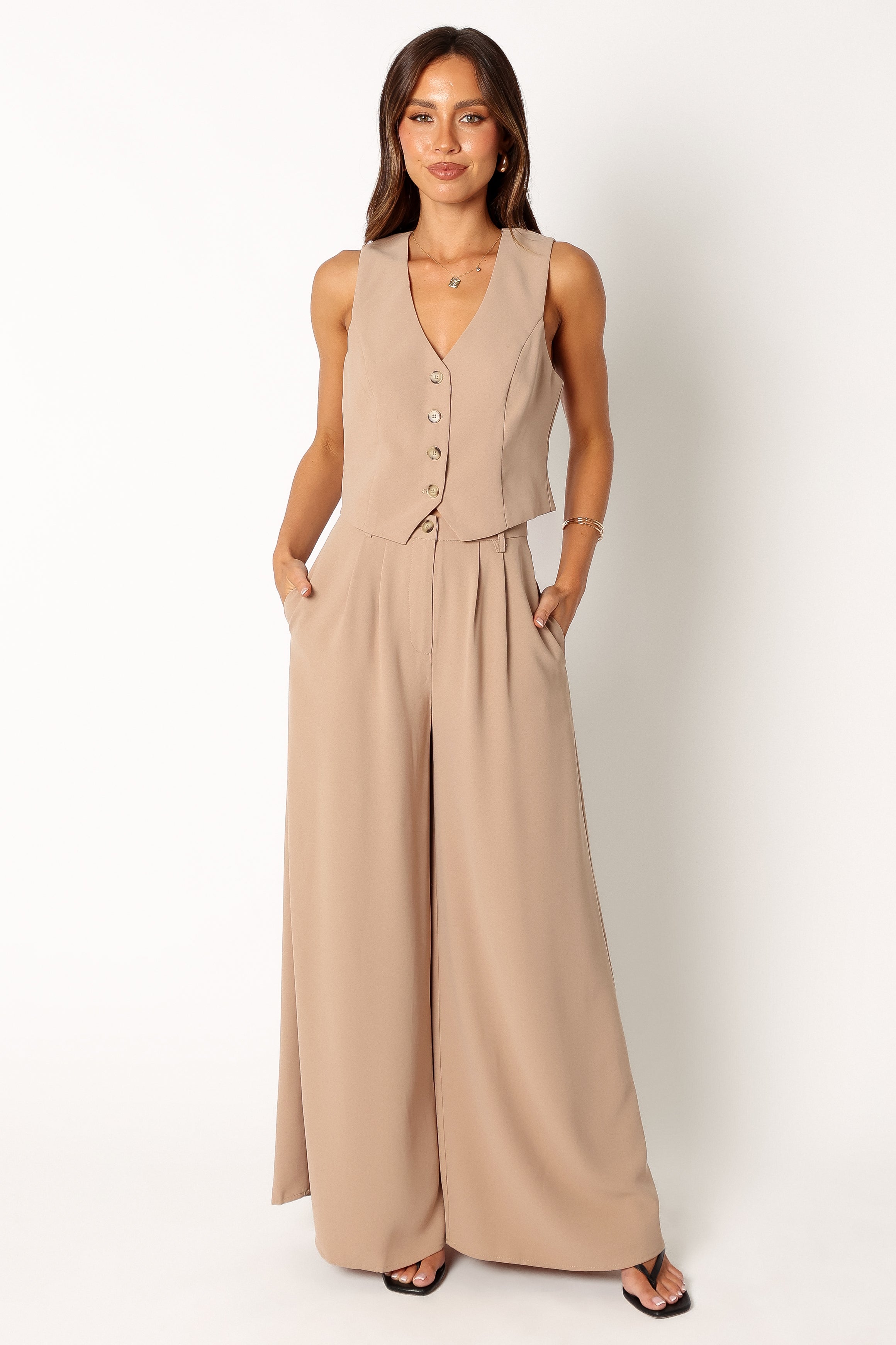 Camille Two Piece Set - Beige