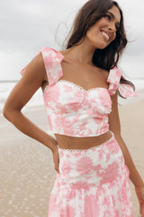 Elle Two Piece Set - Pink Floral