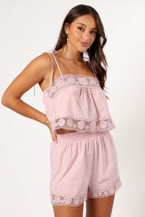 Elsie Two Piece Set - Mauve