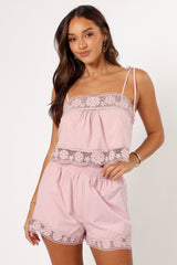 Elsie Two Piece Set - Mauve