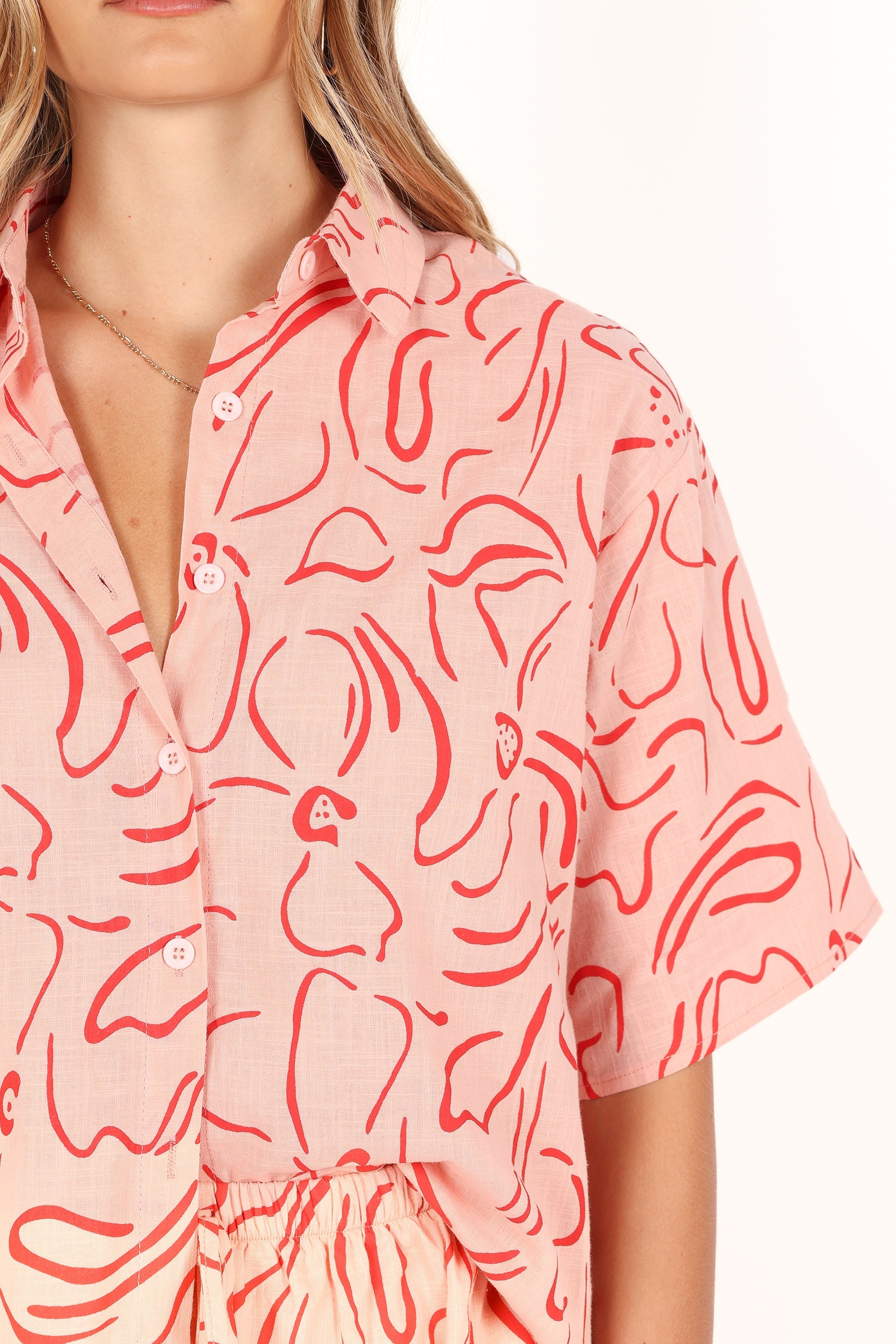 Flower Power Short Set - Pink