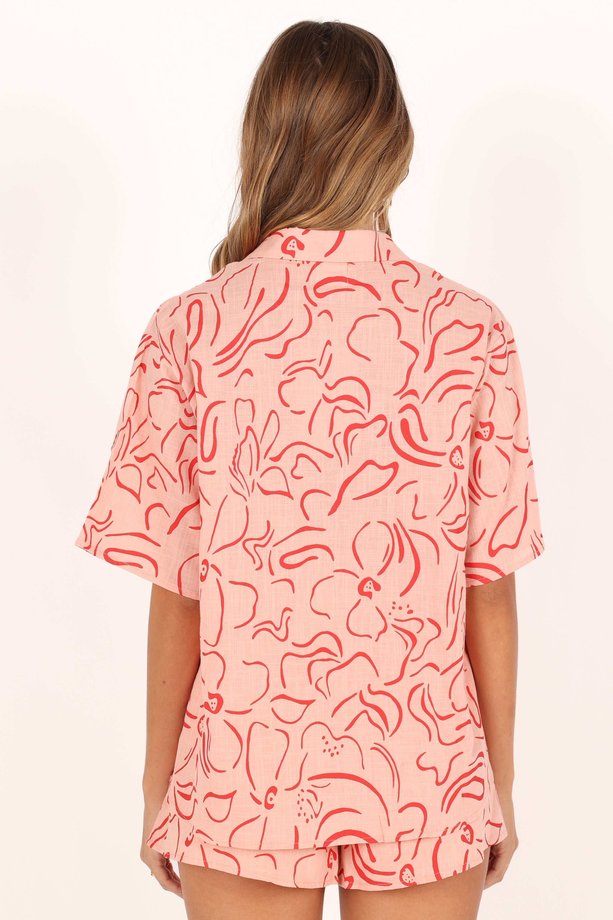 Flower Power Short Set - Pink