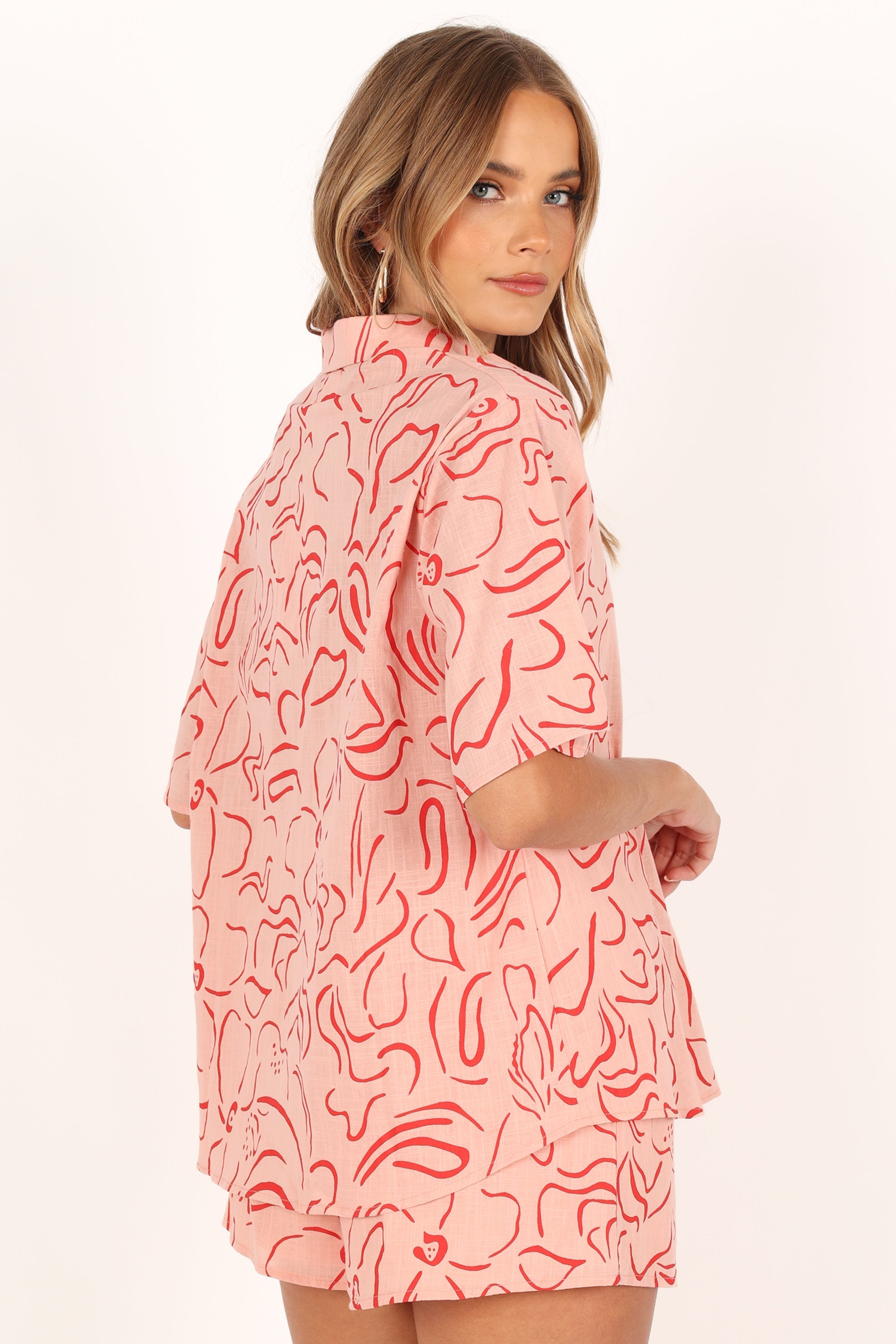 Flower Power Short Set - Pink