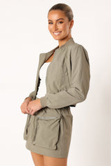 Freddie Two Piece Set - Light Olive