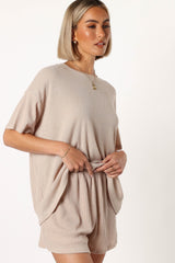 Granger Knit Short Set - Tan