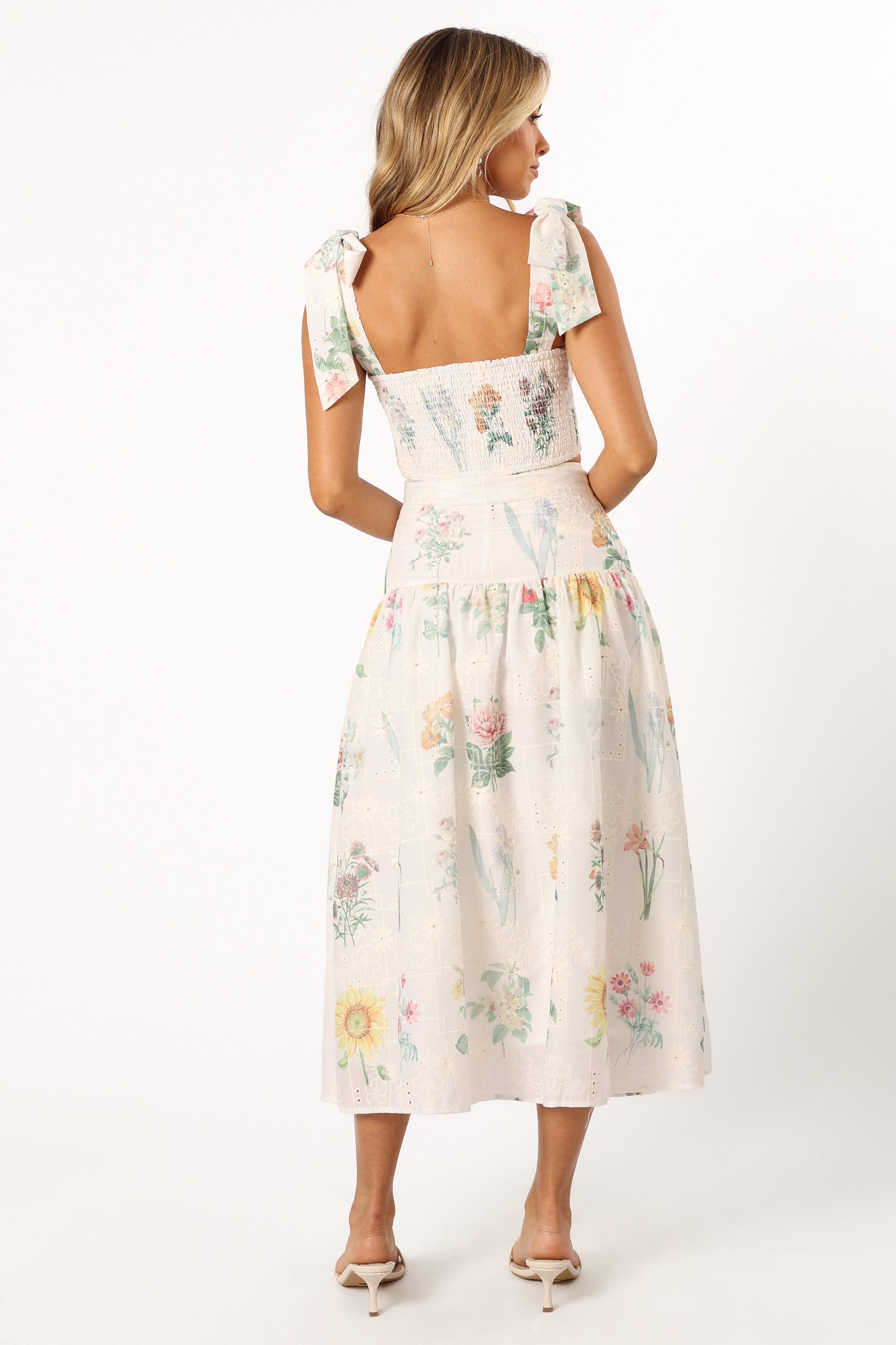 Kara Two Piece Set - White Floral