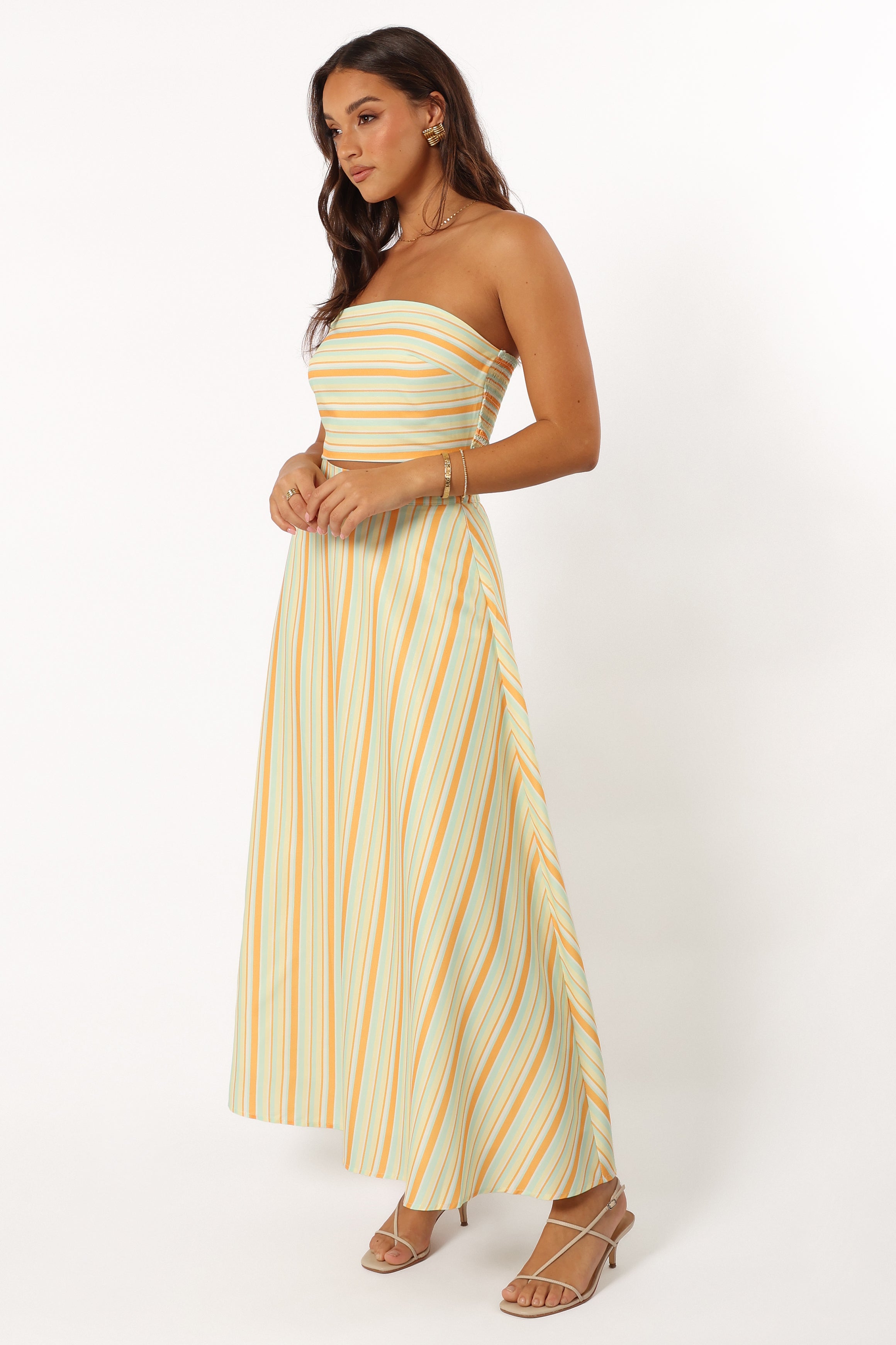 Serafina Two Piece Set - Orange Stripe