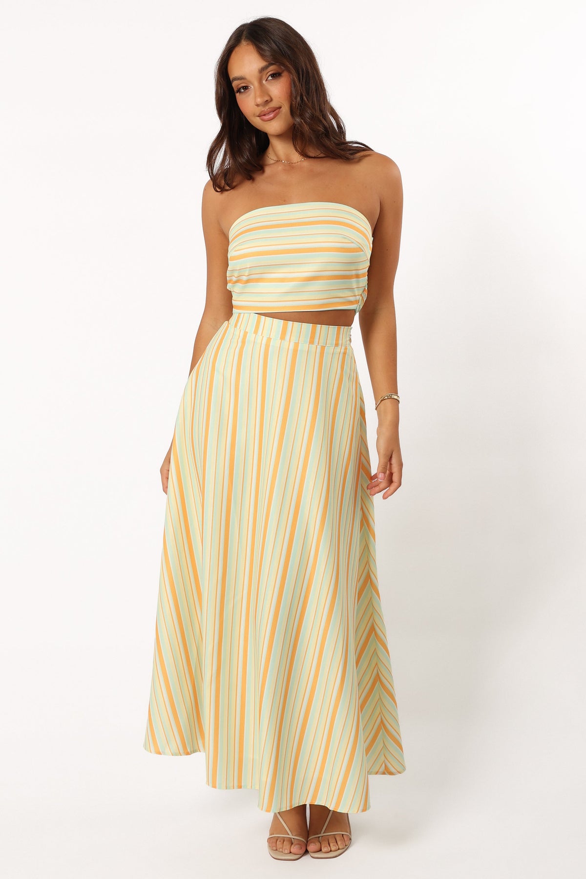 Serafina Two Piece Set - Orange Stripe