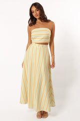 Serafina Two Piece Set - Orange Stripe