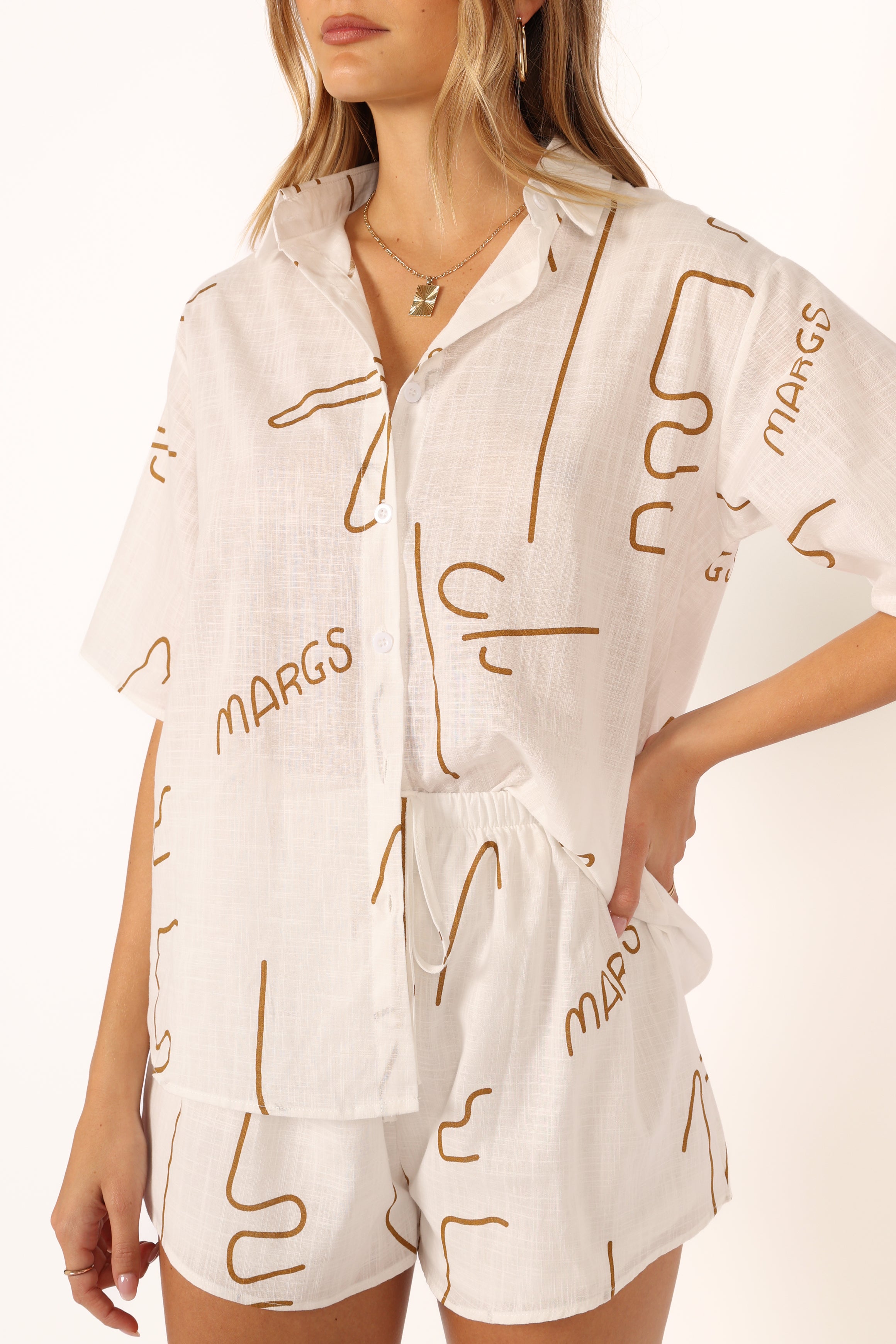 Sunset Short Set - Brown