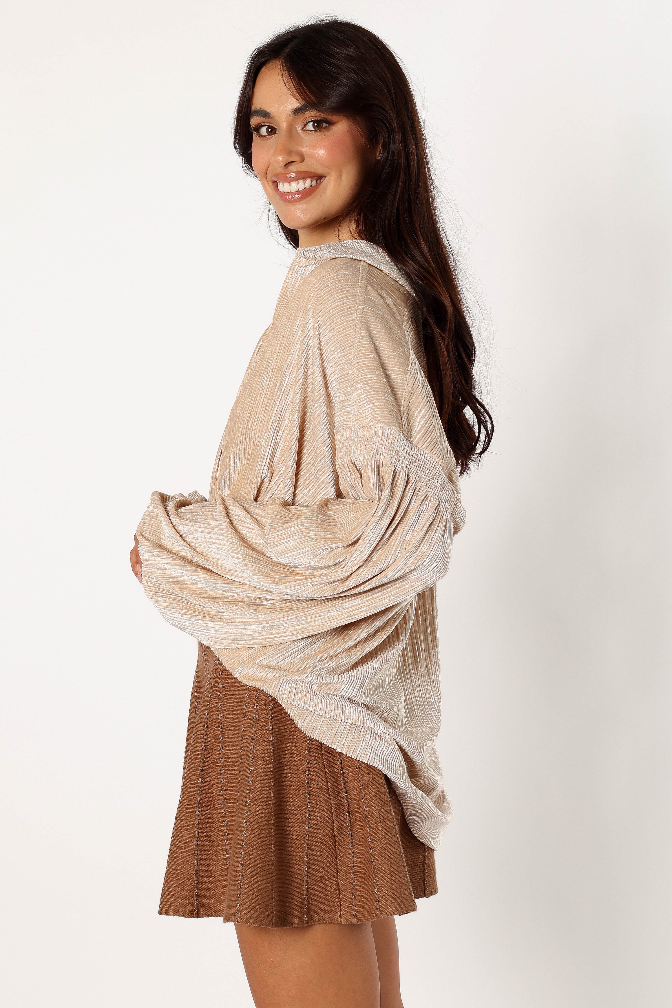 Cadence Long Sleeve Top - Cream