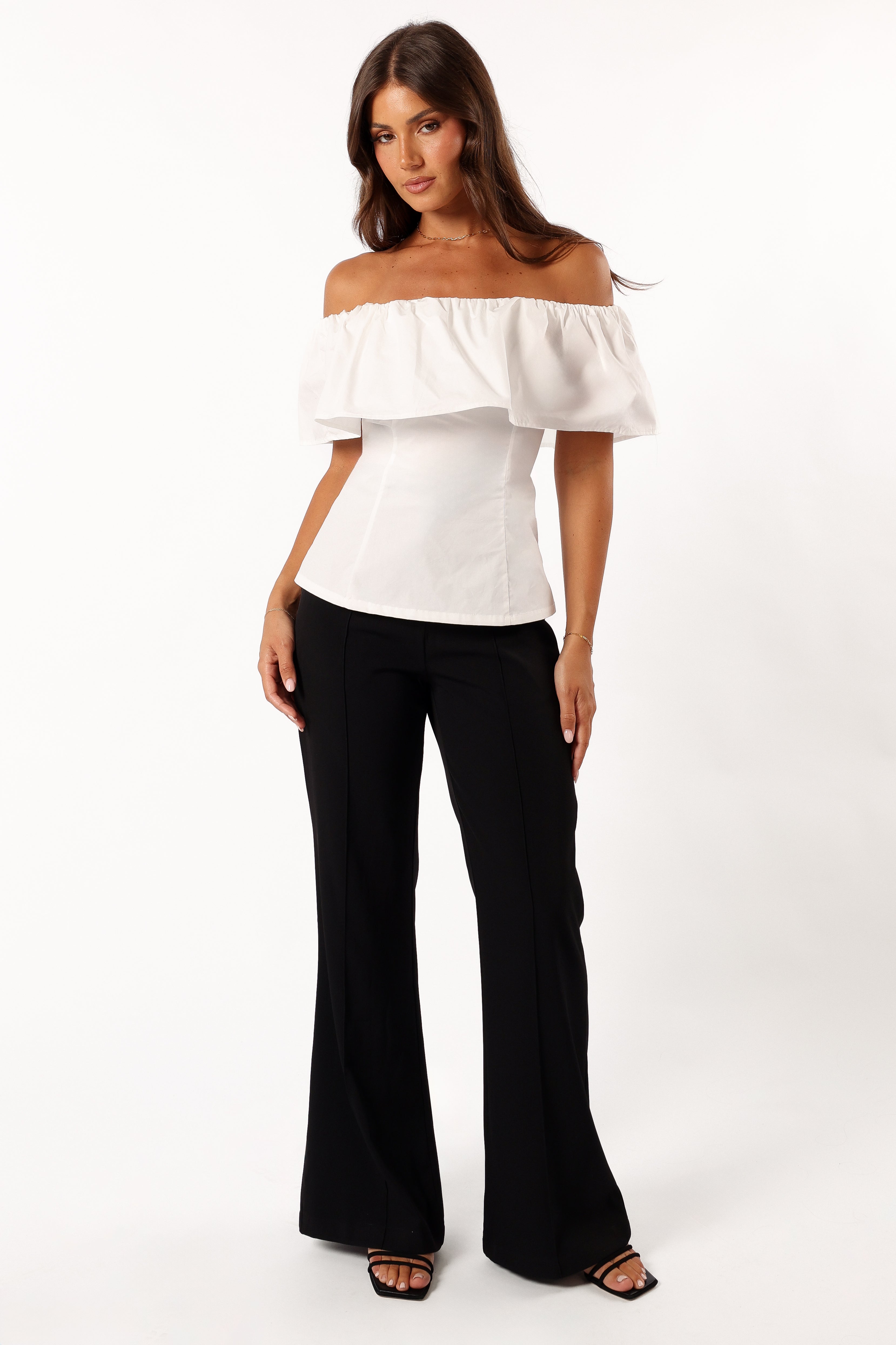 Emery Off the Shoulder Top - White