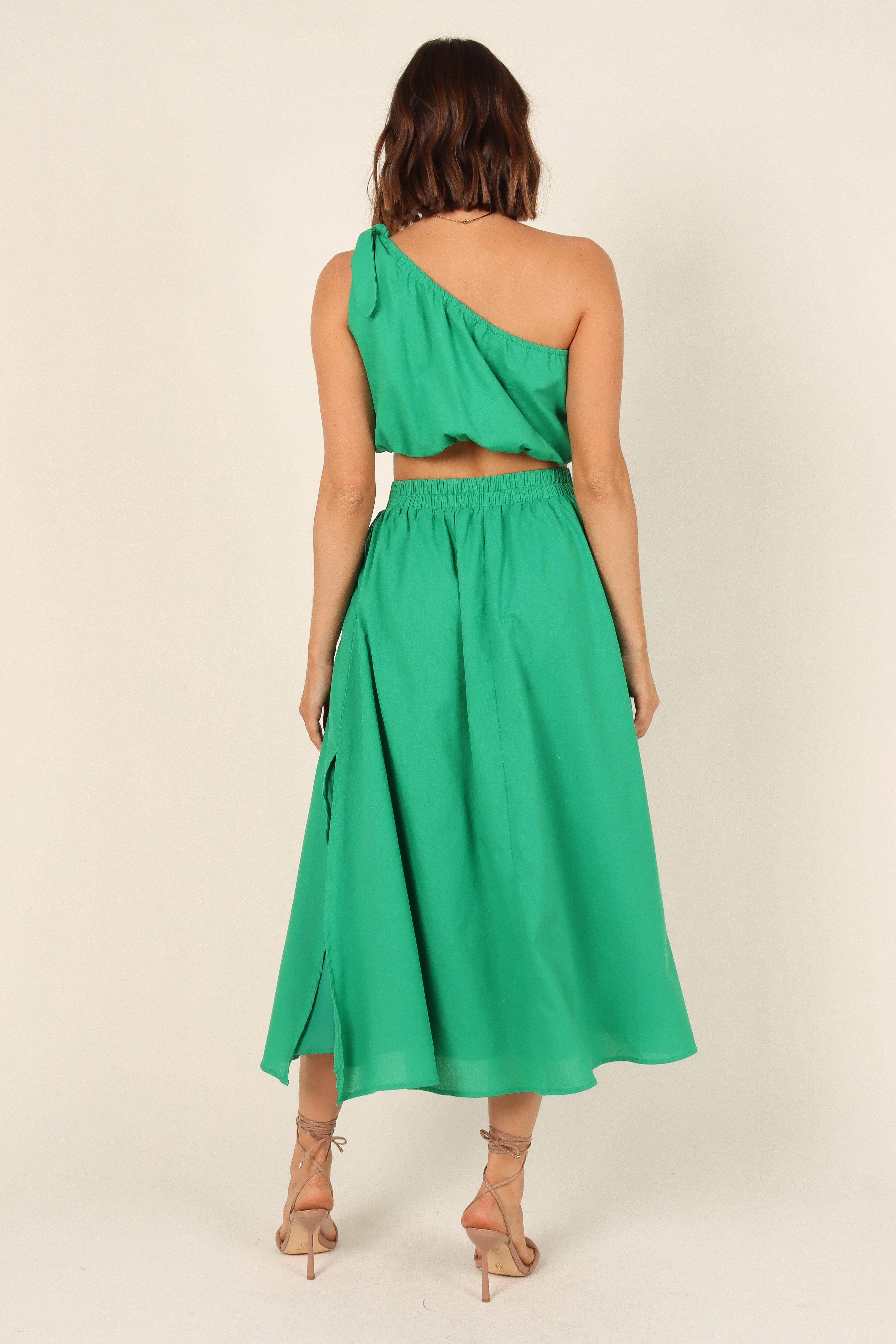Isla One Shoulder Top - Green