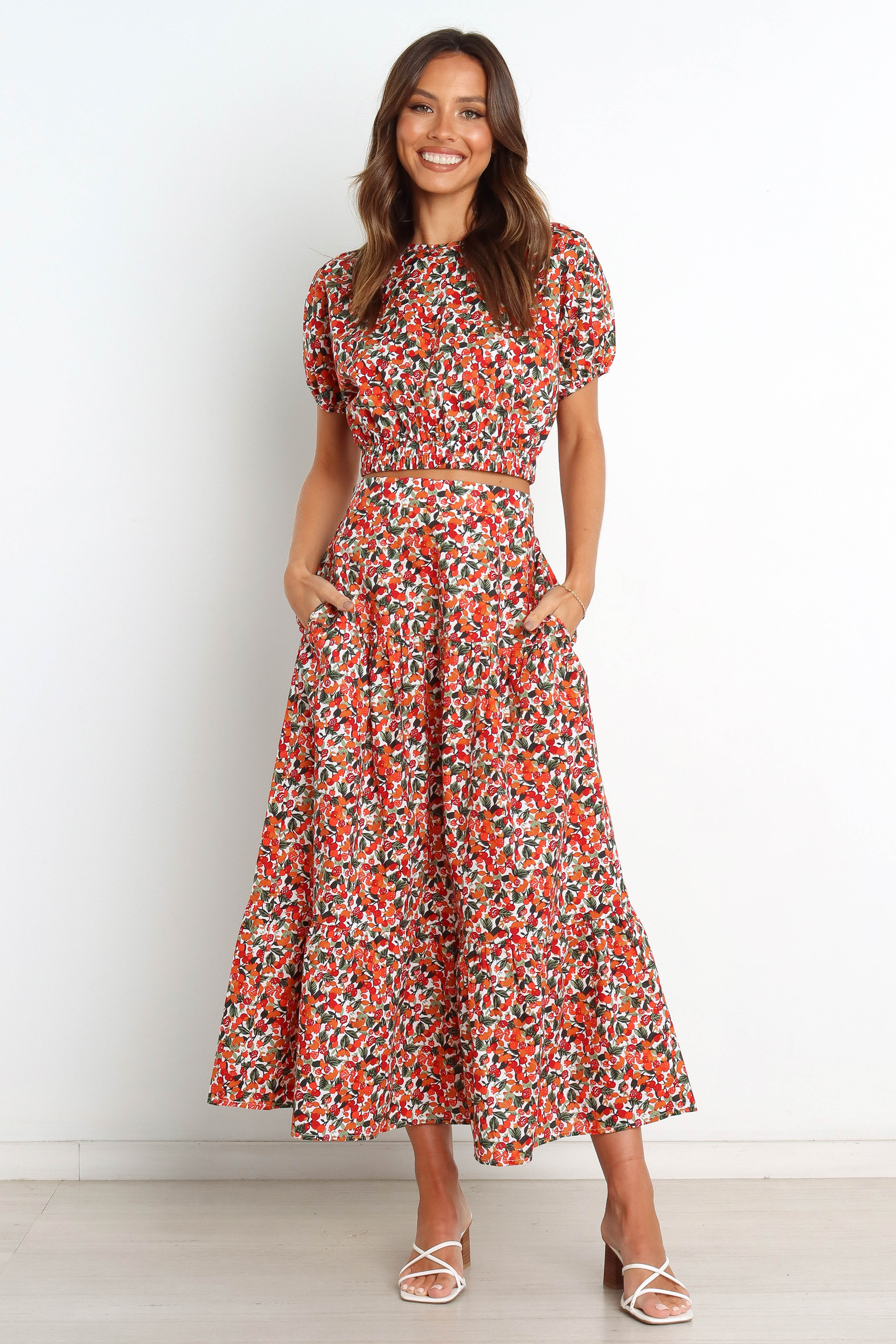 Izzy Top - Red Multi