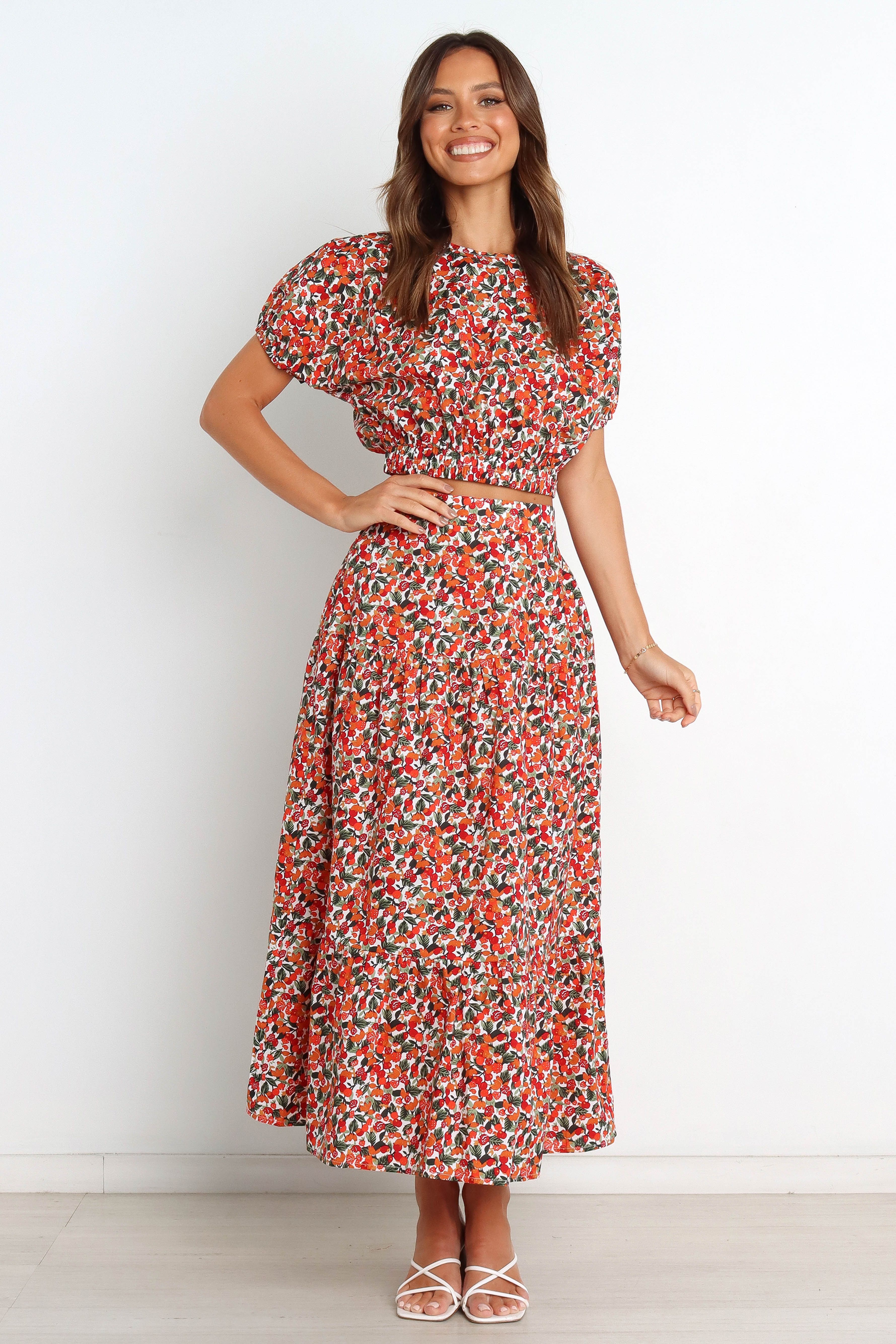 Izzy Top - Red Multi