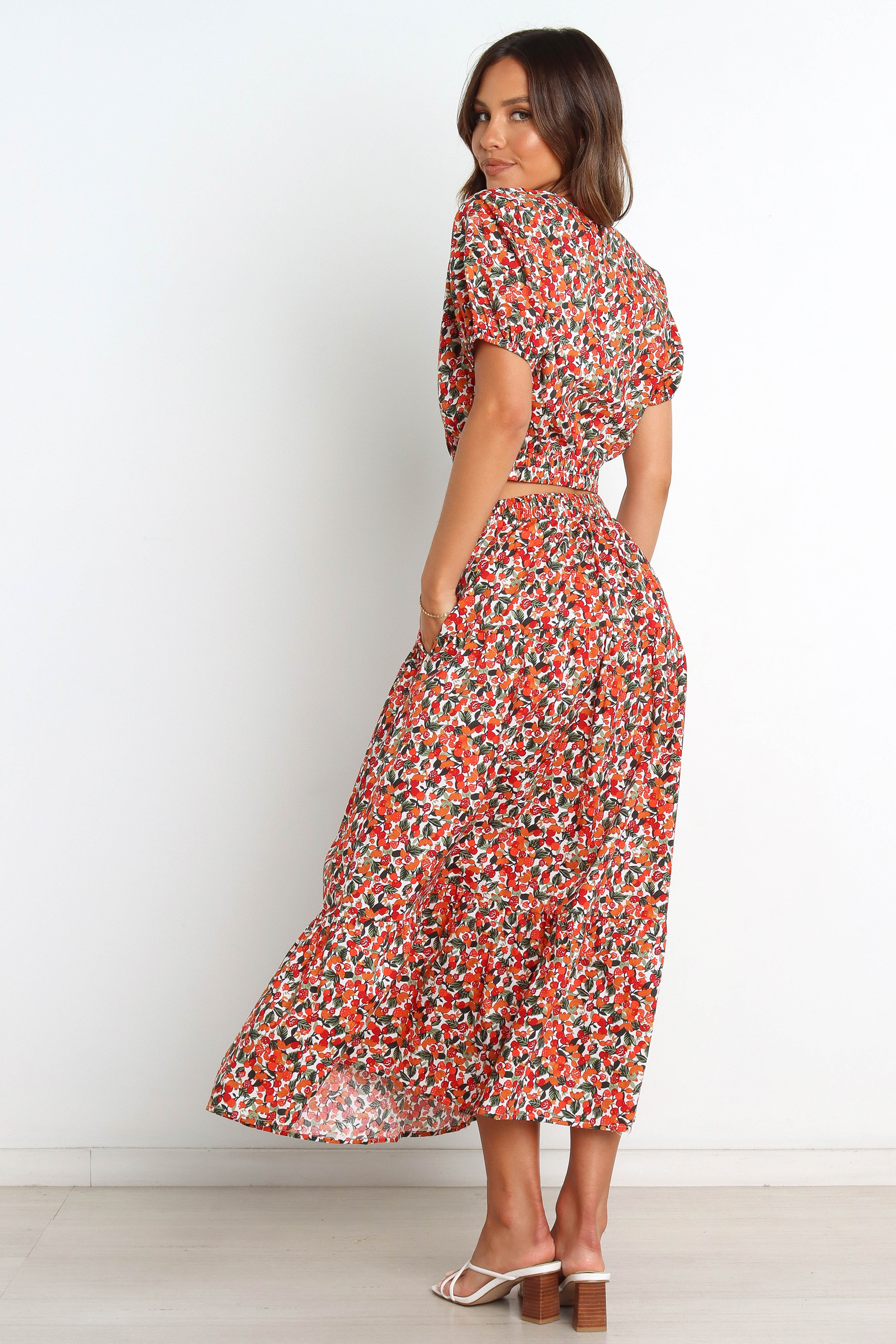 Izzy Top - Red Multi