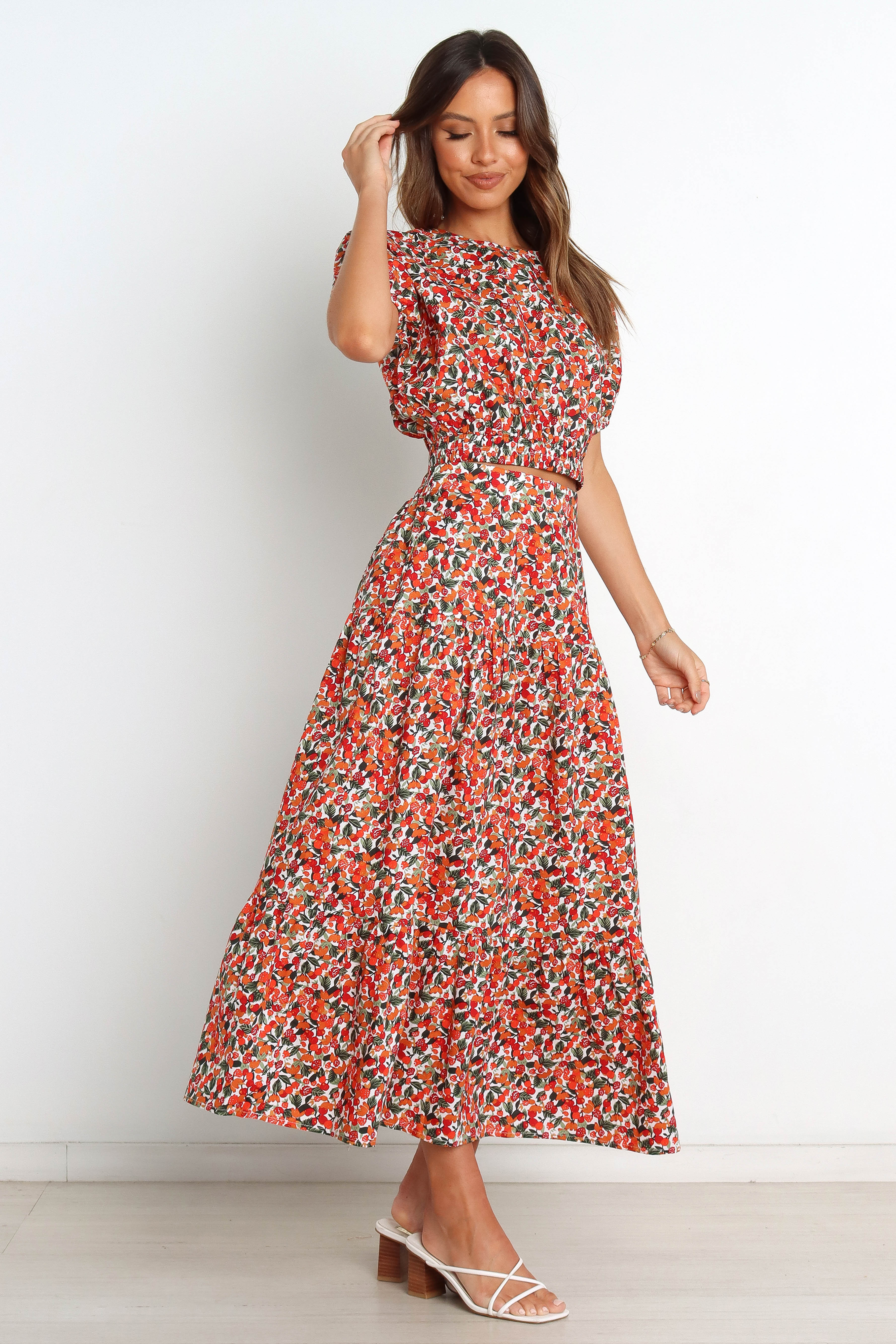 Izzy Top - Red Multi