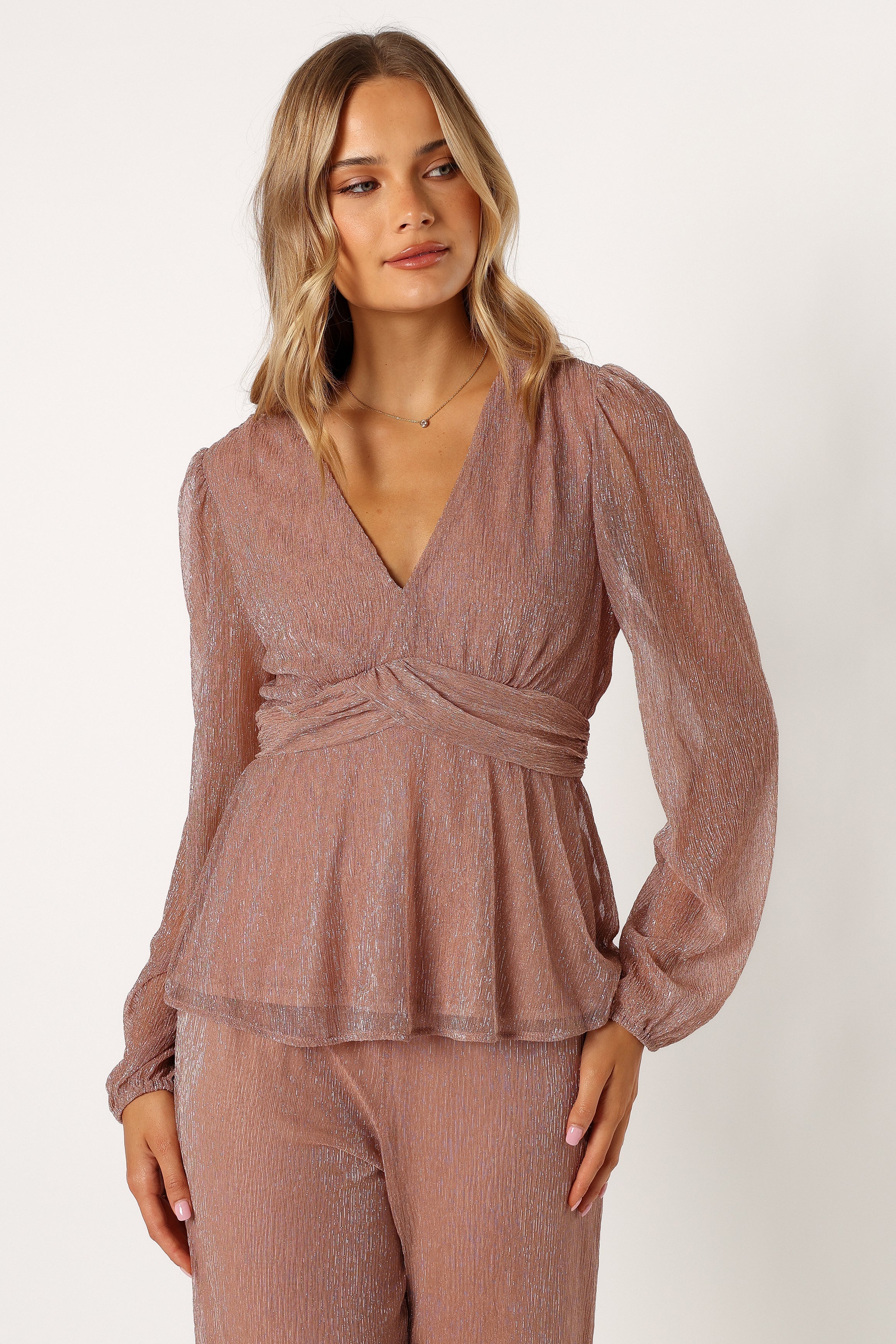 Ramona Long Sleeve Top - Rose