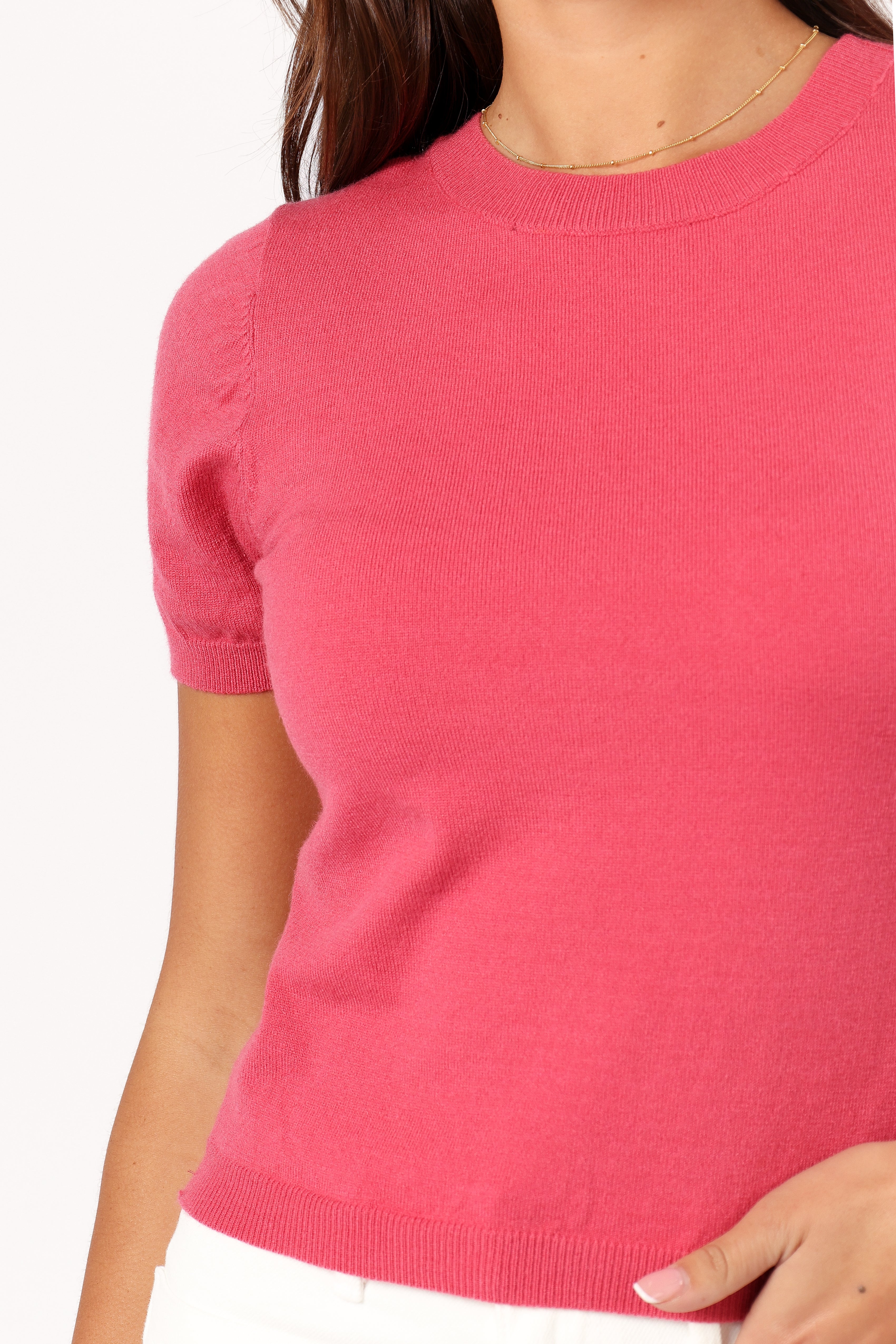 Shannon Bow Top - Fuchsia