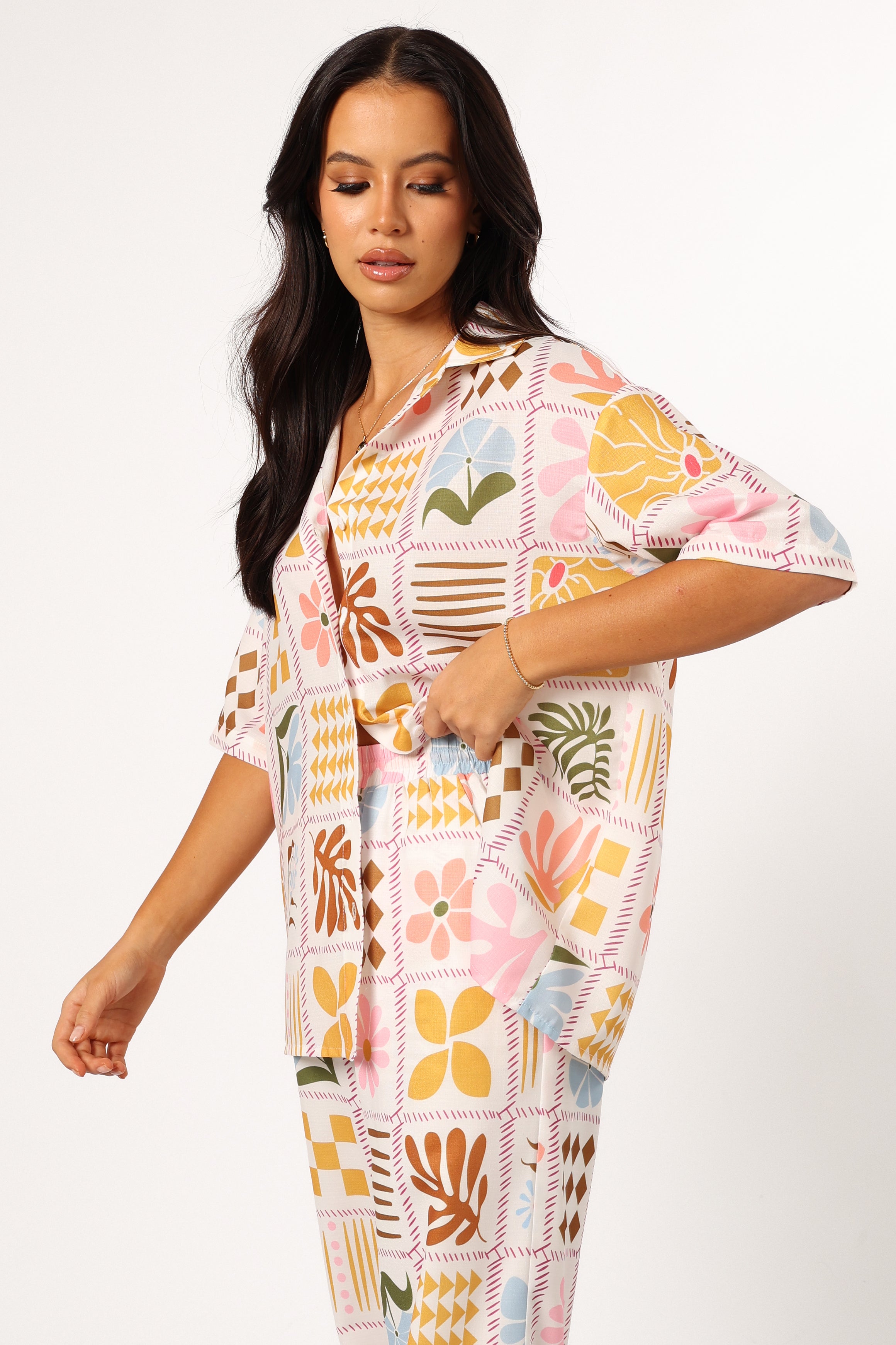 Shay Top - White Multi