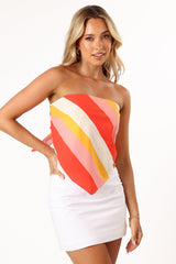 Silanzo Top - Pink Stripe