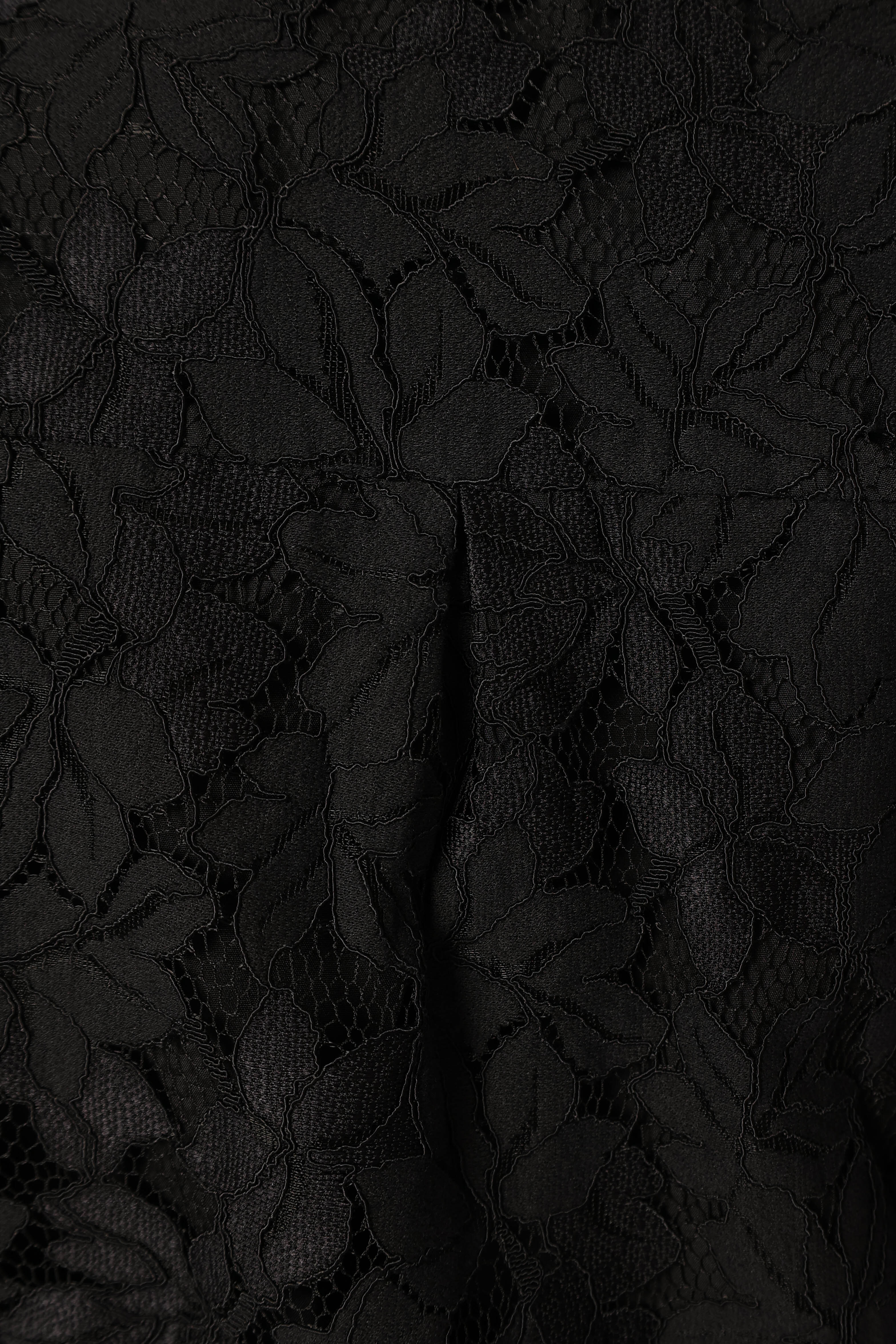 Tadeo Lace Shirt - Black