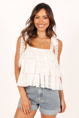 Tanya Lace Top - White