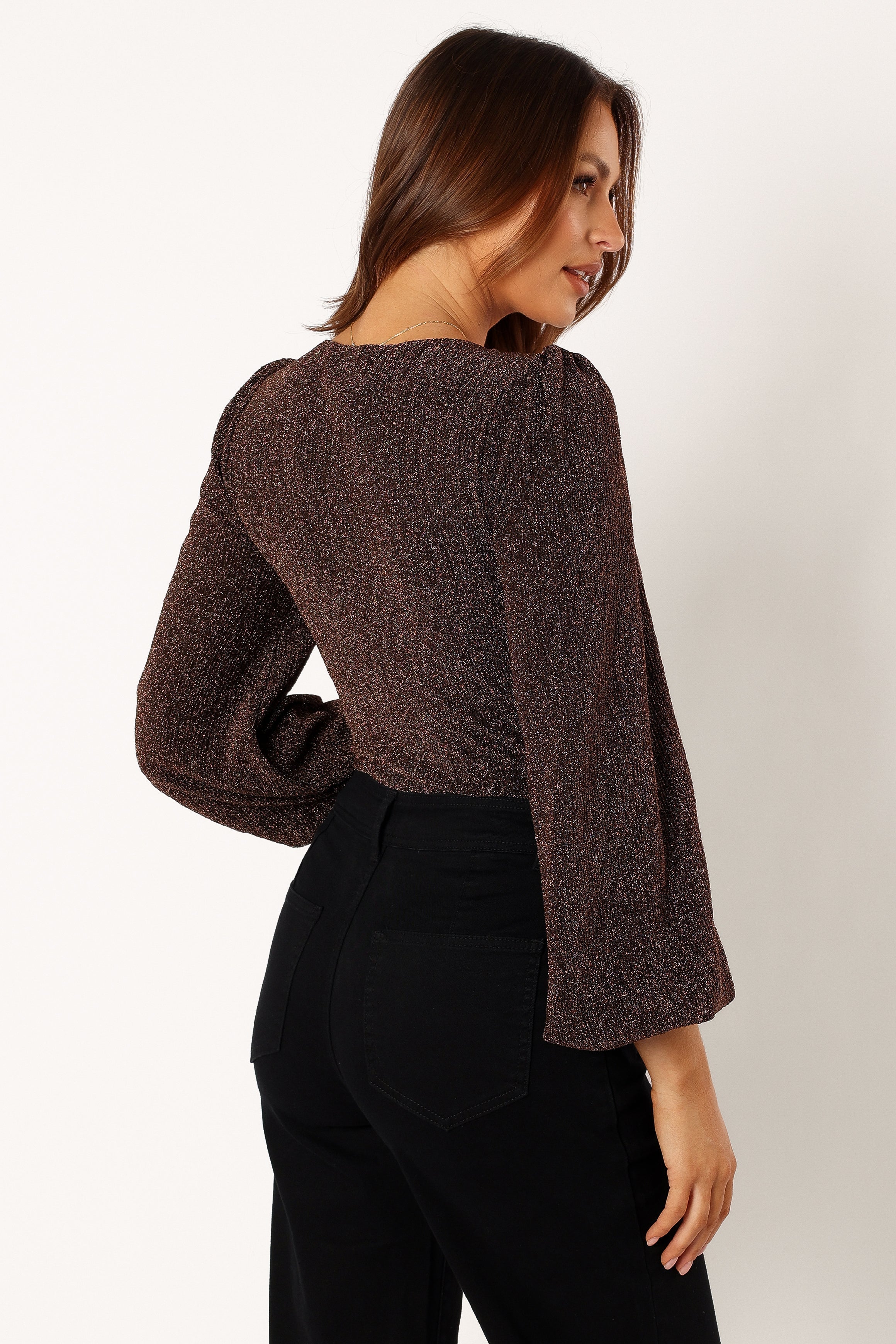 Wander Long Sleeve Bodysuit - Bronze